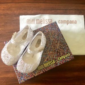 Mini Melissa Campana Zig Zag V Holographic White
